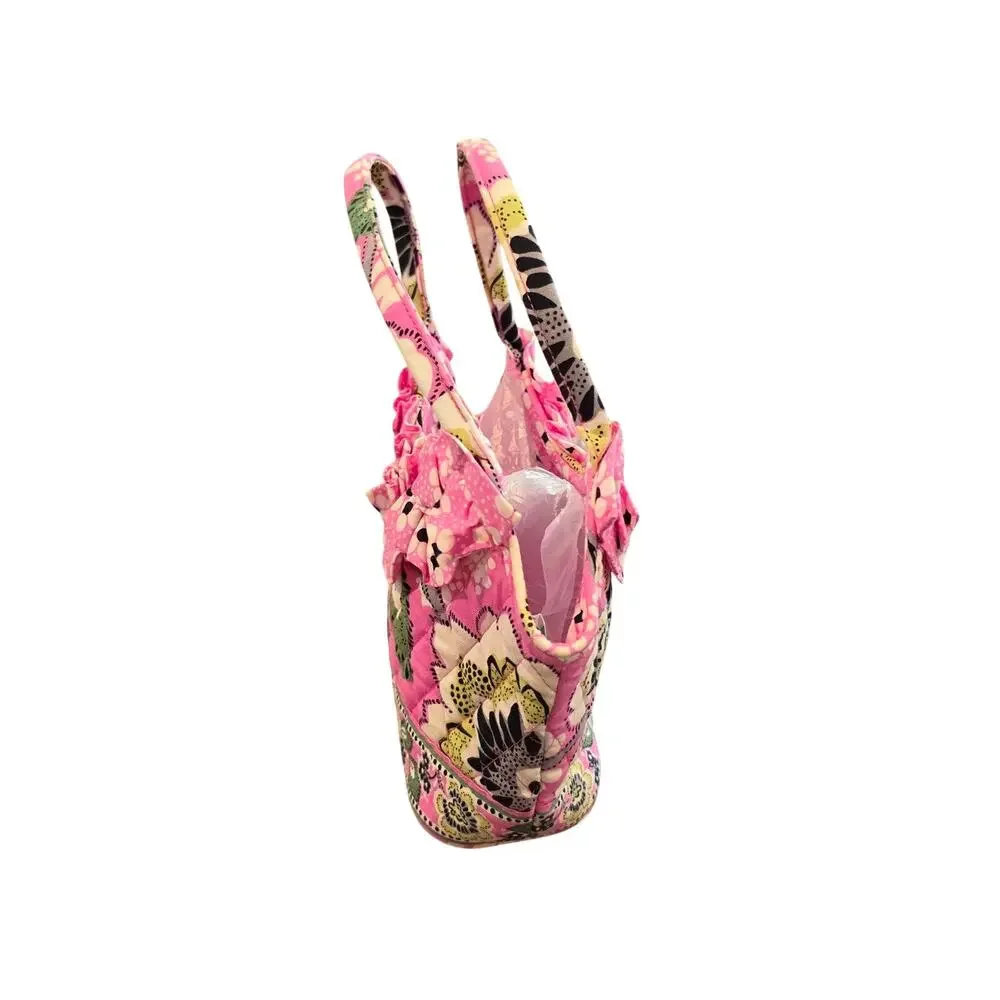 Vera Bradley Priscilla Pink Floral Pattern Mini Handbag 9x7x3